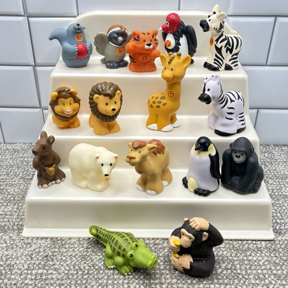 Fisher Price Little People Animals Zoo Ark Misc Lot EUC